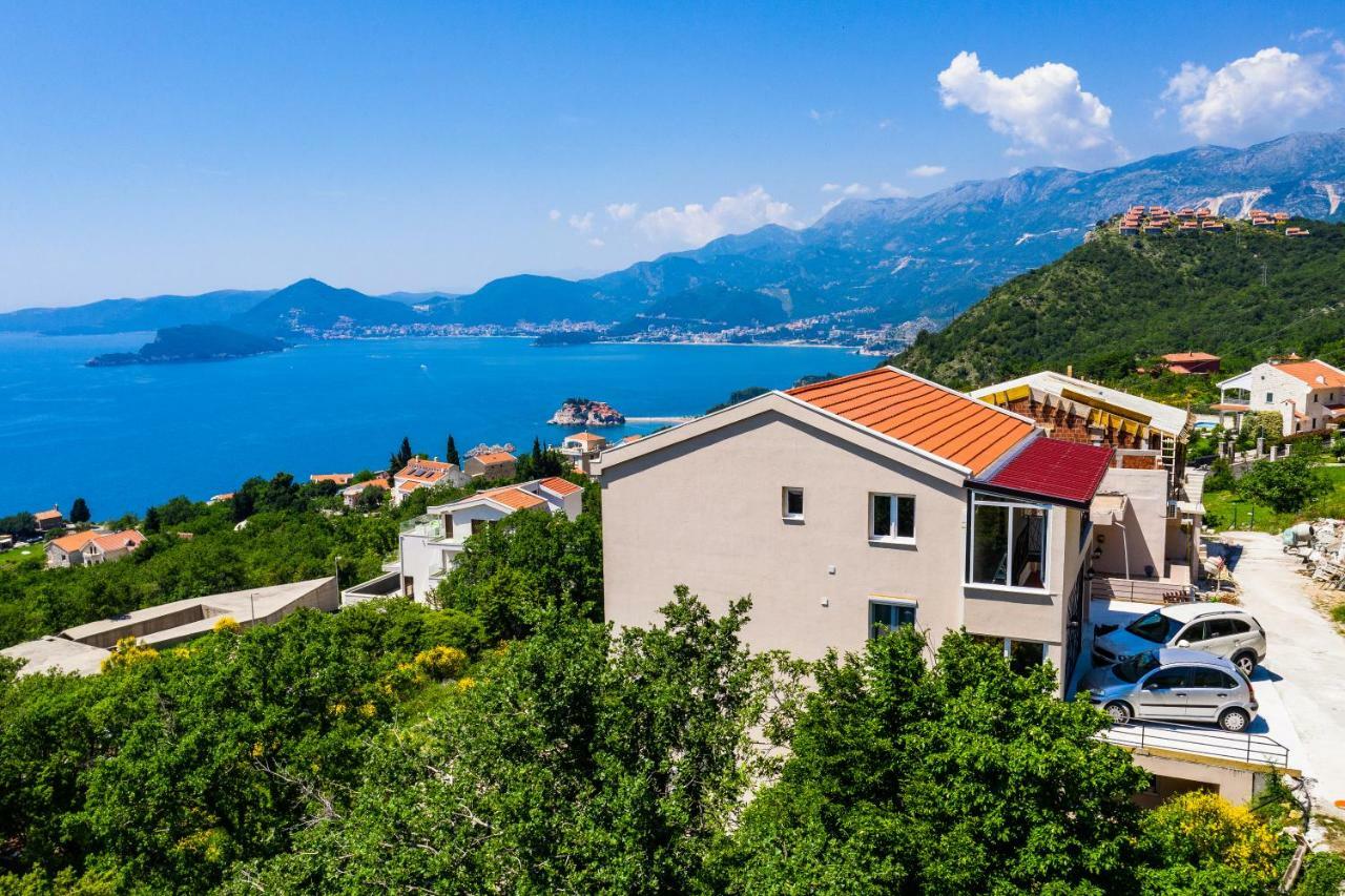 Apartmani Visum スヴェティ・ステファン エクステリア 写真